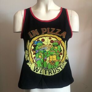 TMNT In Pizza We Trust cropped tank! 🍕